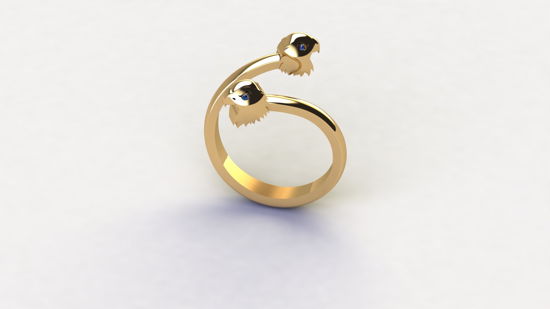 Minimalist Organic Sculptural Ring — view 3