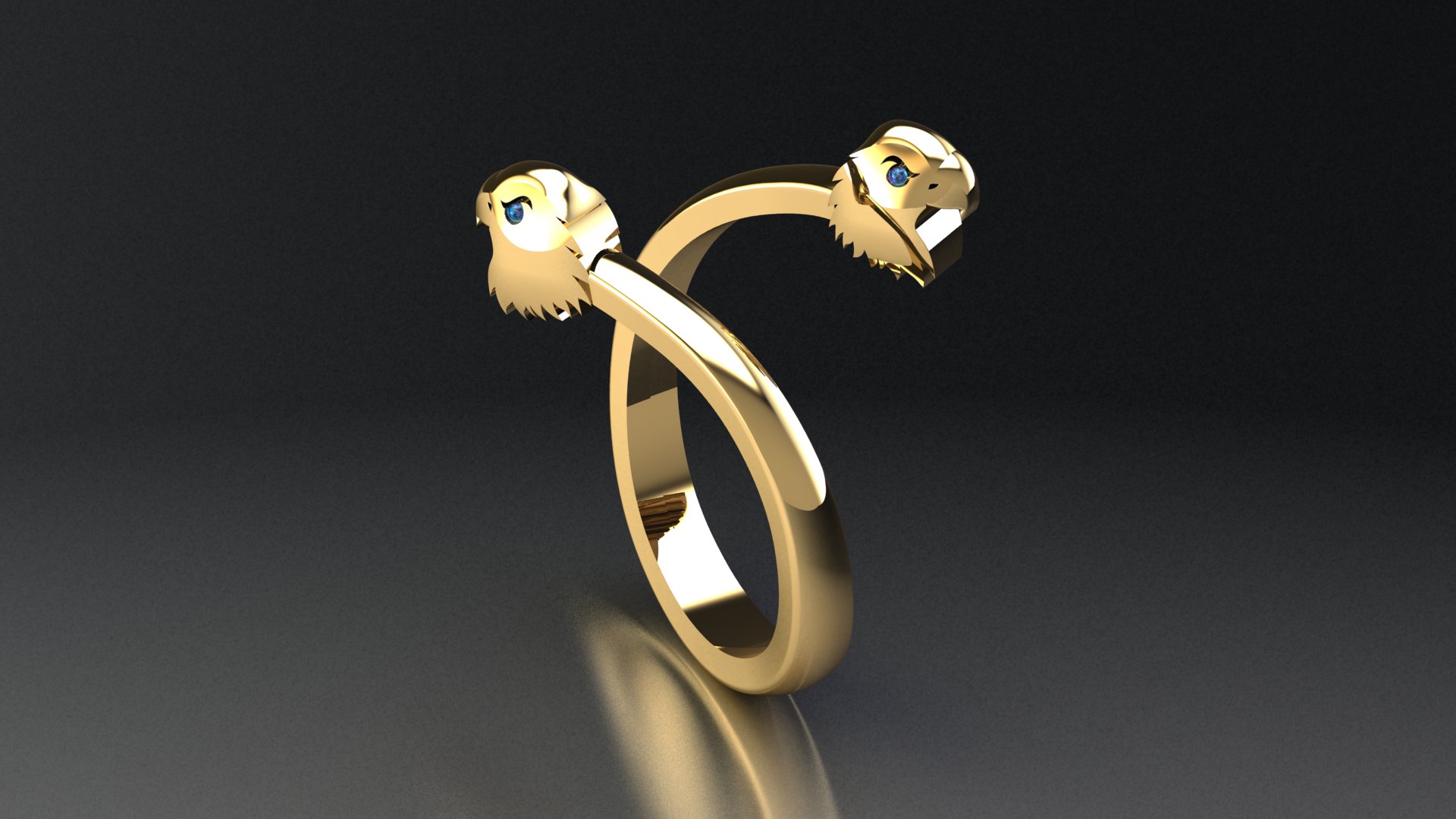 Minimalist Organic Sculptural Ring — view 5