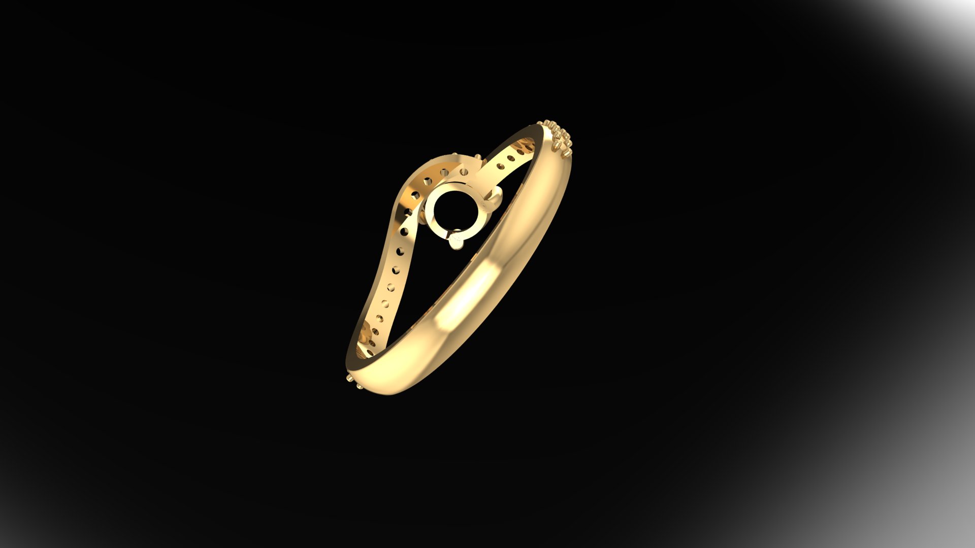 Elegant Solitaire Engagement Ring — view 6
