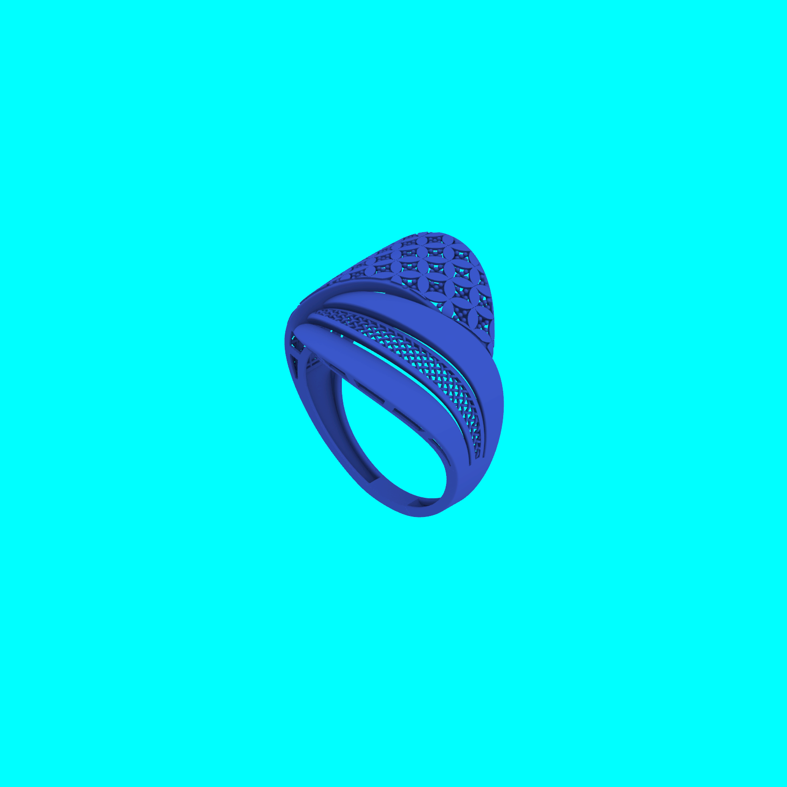Buy Artisan Ring RG098 Printable Jewelry CAD Model STL — view 6