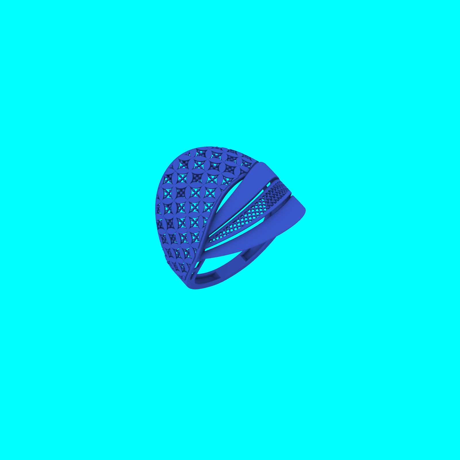 Buy Artisan Ring RG098 Printable Jewelry CAD Model STL — view 2