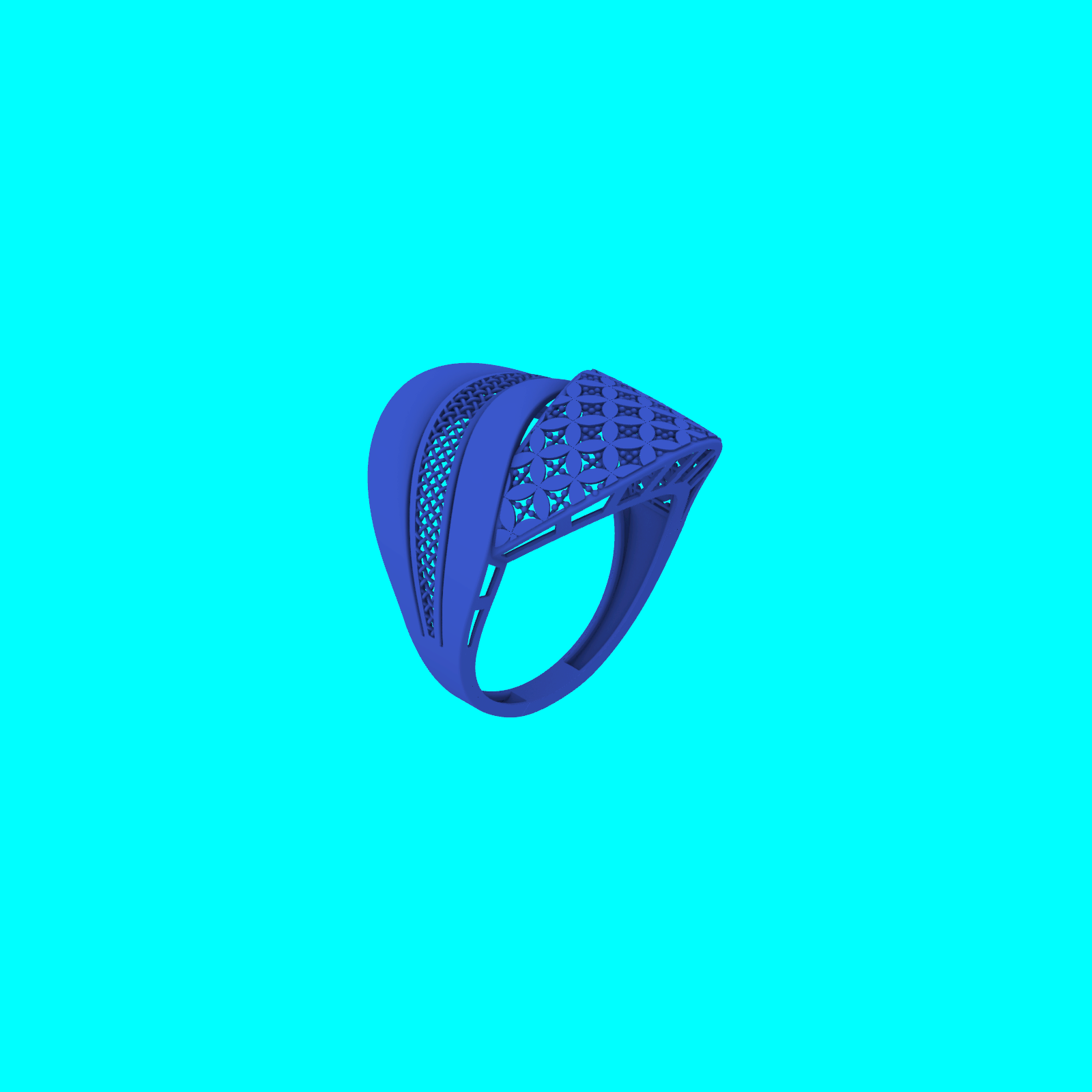 Buy Artisan Ring RG098 Printable Jewelry CAD Model STL — view 7