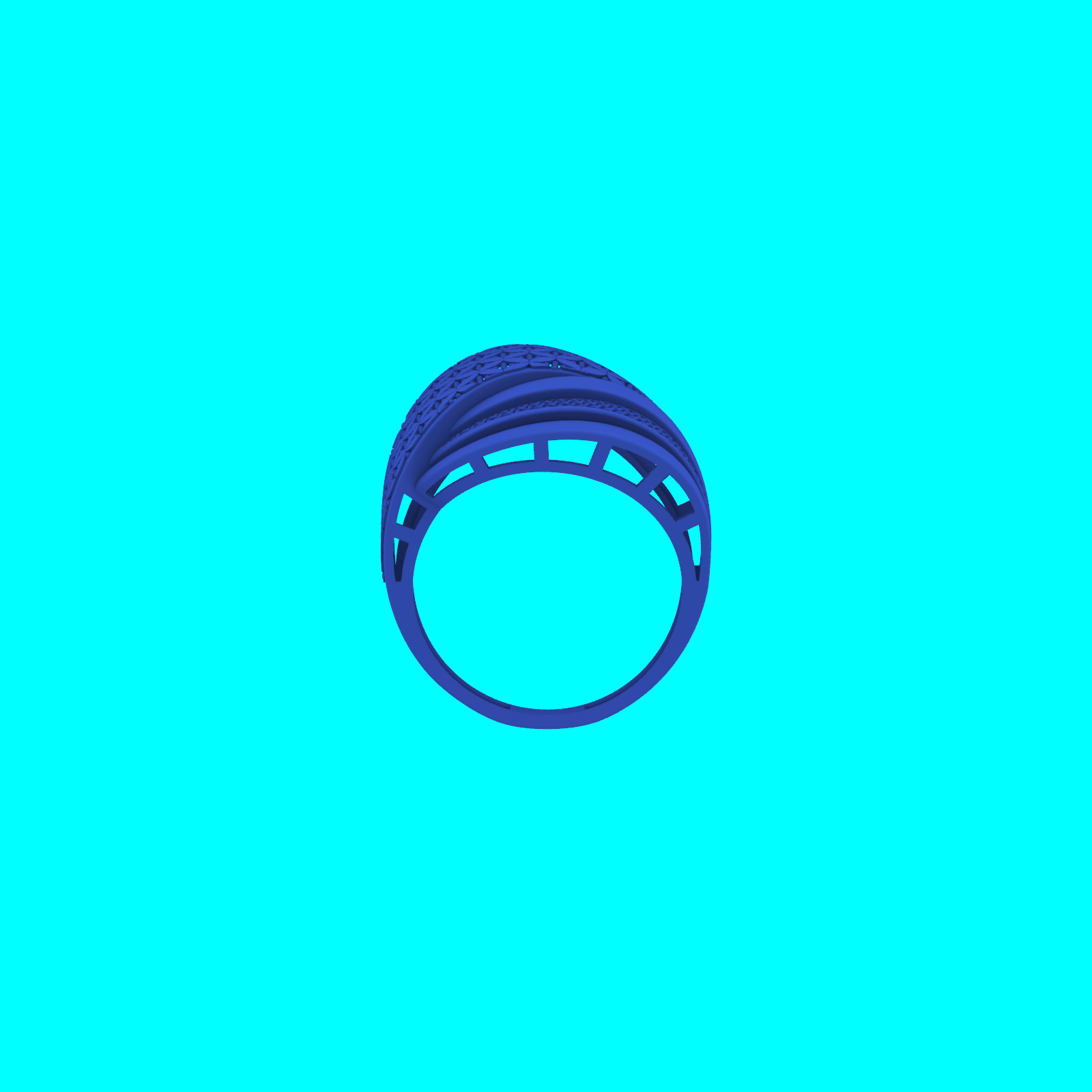 Buy Artisan Ring RG098 Printable Jewelry CAD Model STL — view 3