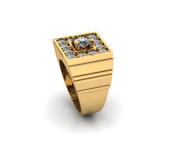 men wedding and gift ring for diamonds — view 7