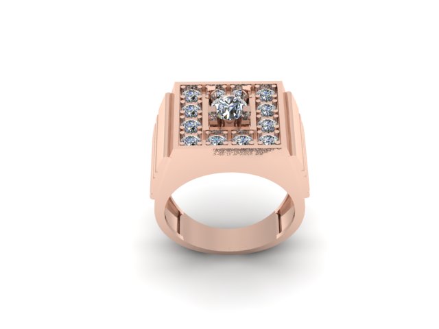 men wedding and gift ring for diamonds — view 6