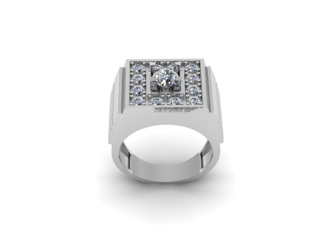 men wedding and gift ring for diamonds — view 5