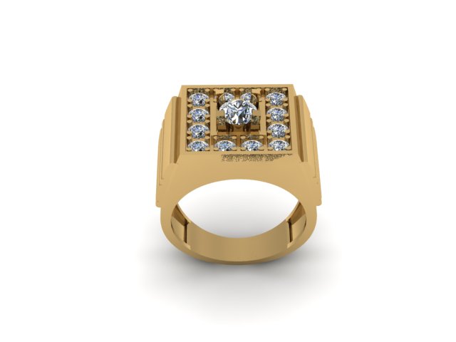 men wedding and gift ring for diamonds — view 4