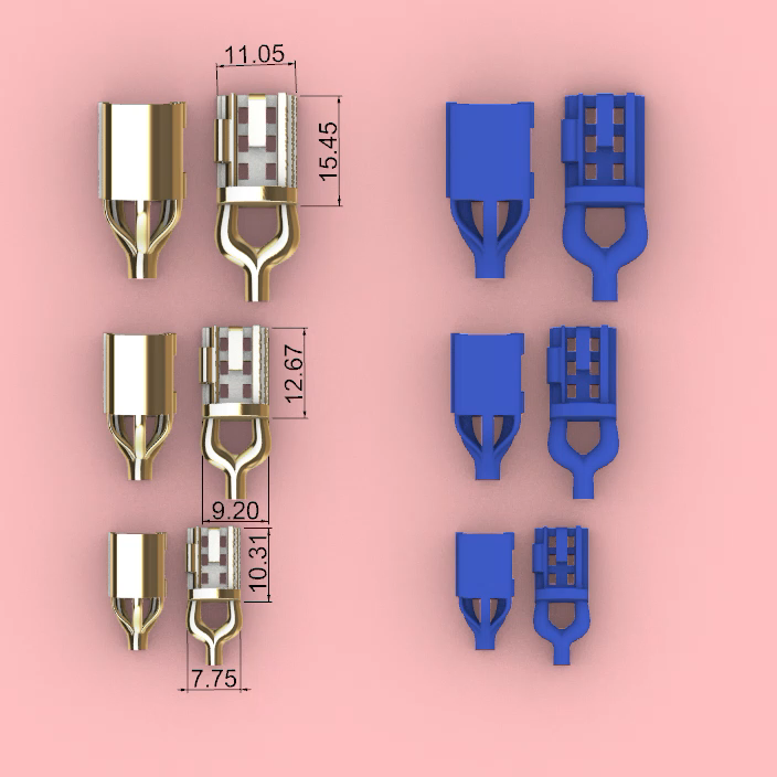 Three-Size Set of Interlocking Cord End Clasps