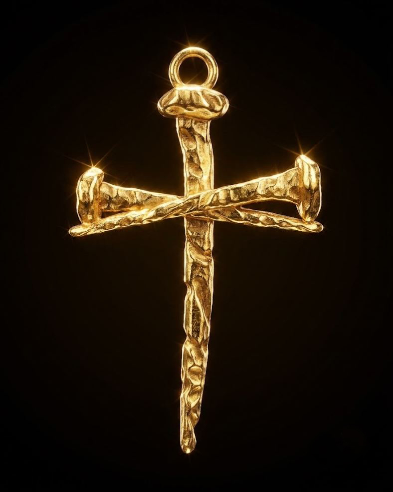 Crucifixion Three Nails Cross Pendant