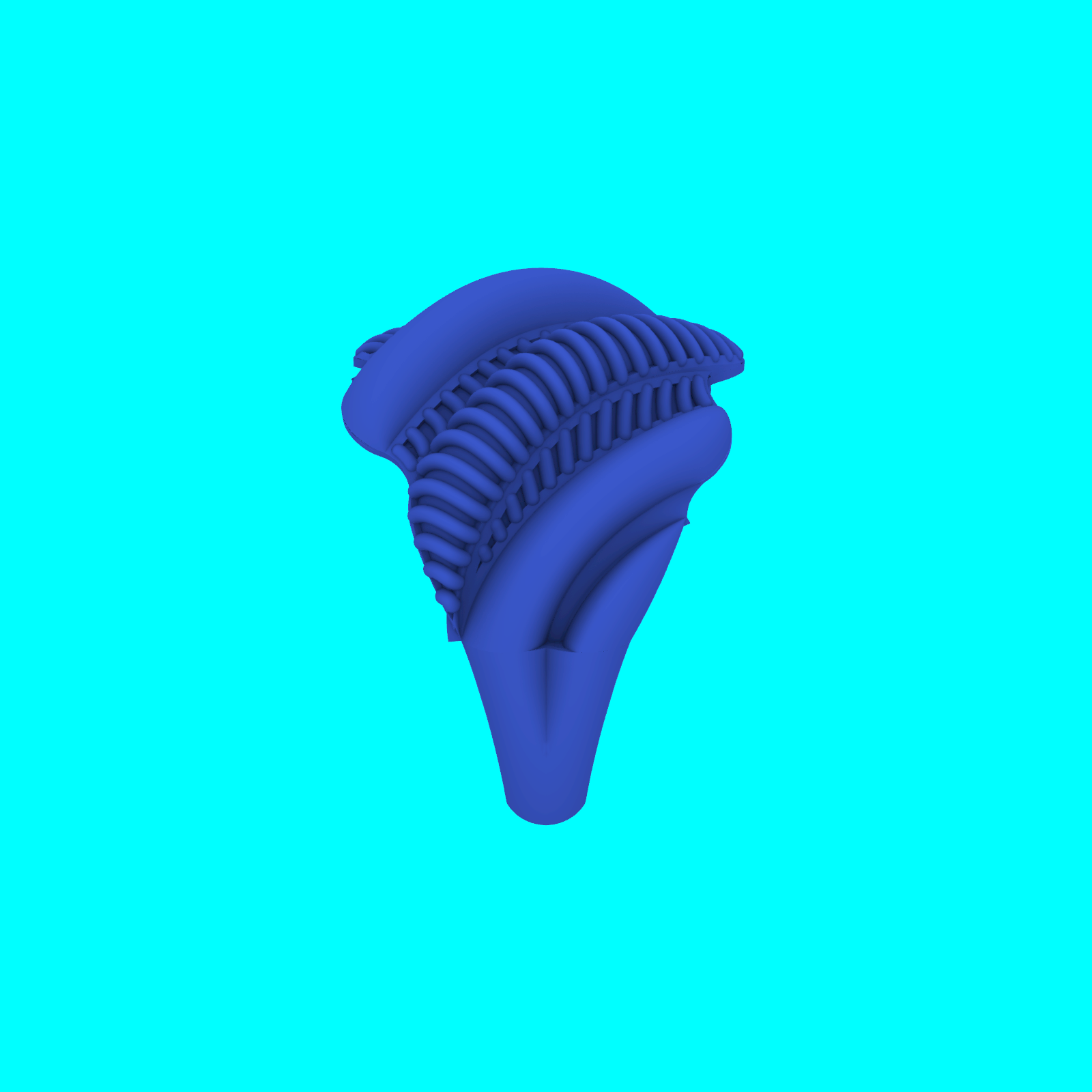 Ribbed Dome Ring with Openwork Heart Shank — view 4
