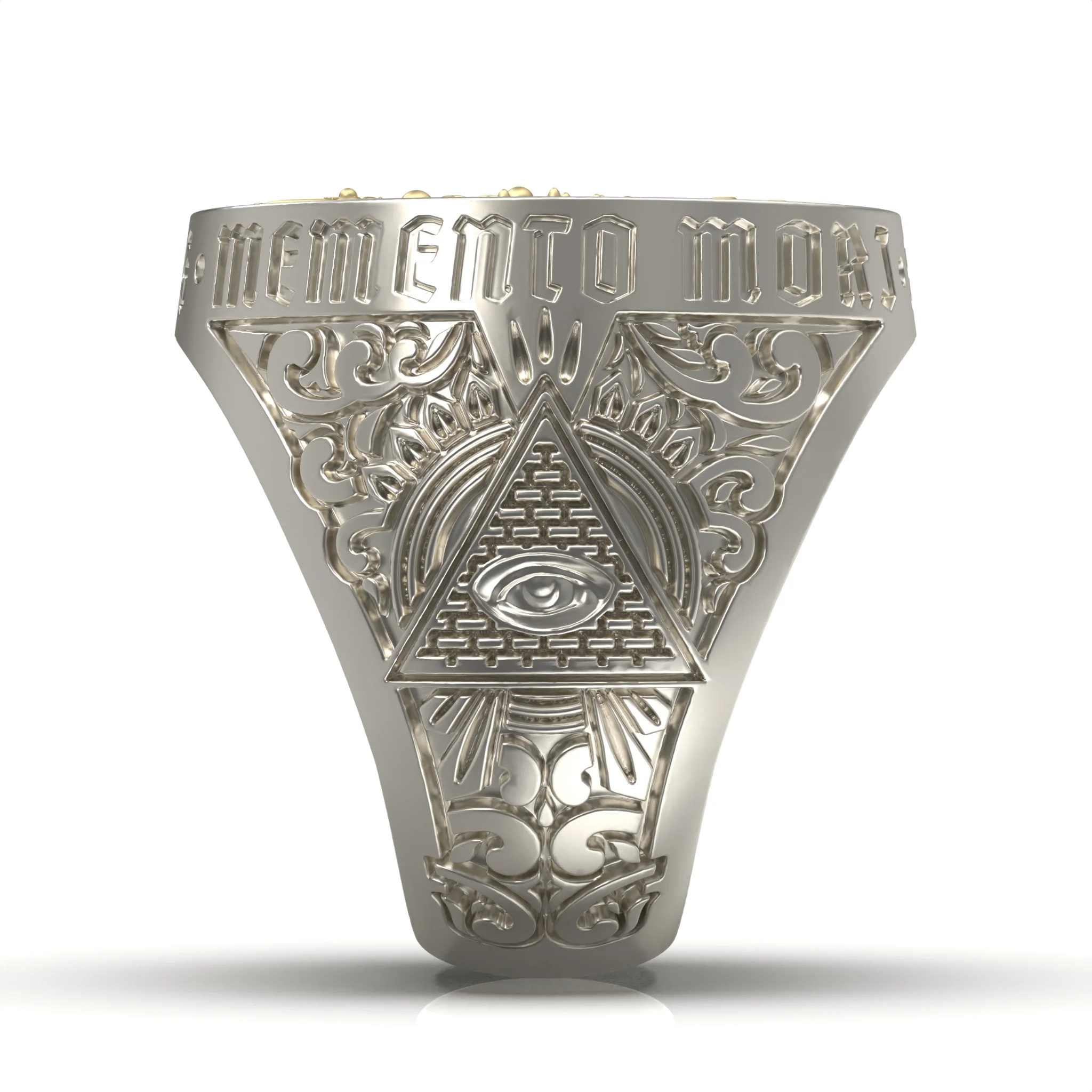 Masonic Mens Engraved Ring — view 6