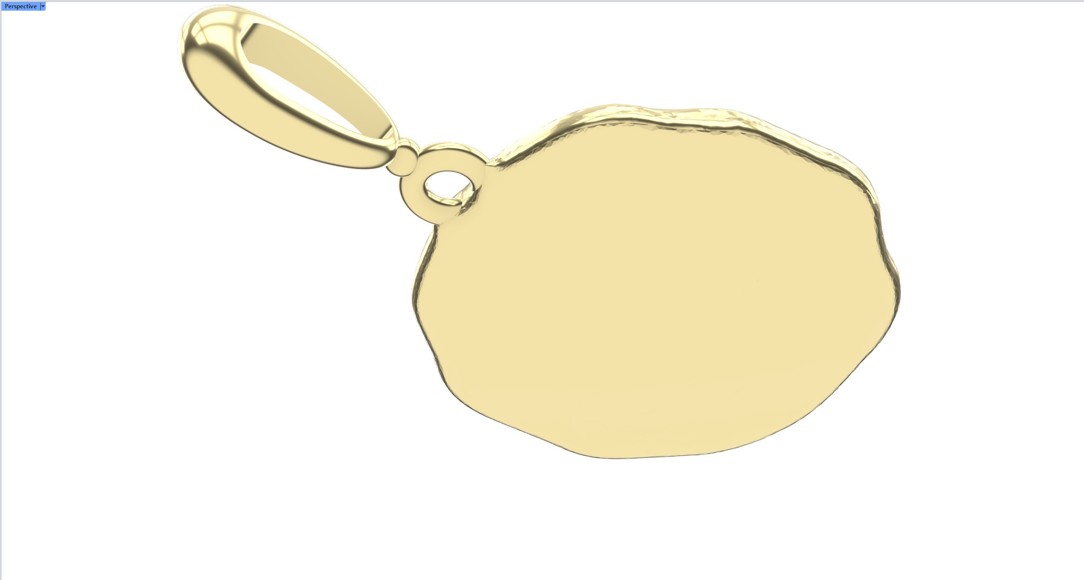 Elegant Tree of Life Gold Medal Pendant — view 5