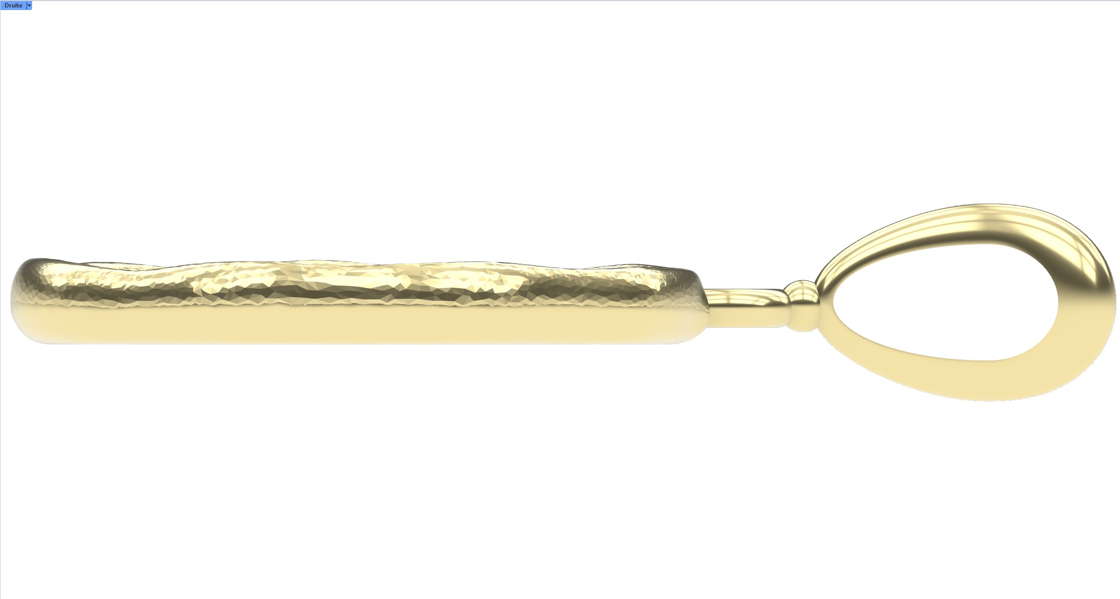 Elegant Tree of Life Gold Medal Pendant — view 4