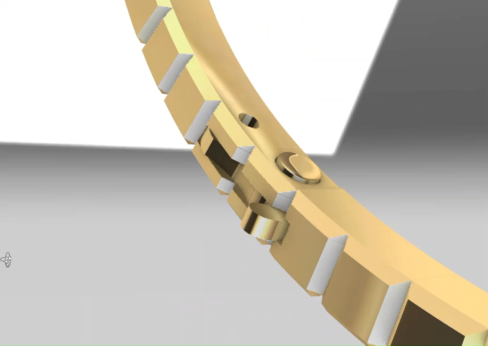 Contemporary Square Cut Gemstone Bangle Bracelet — view 8