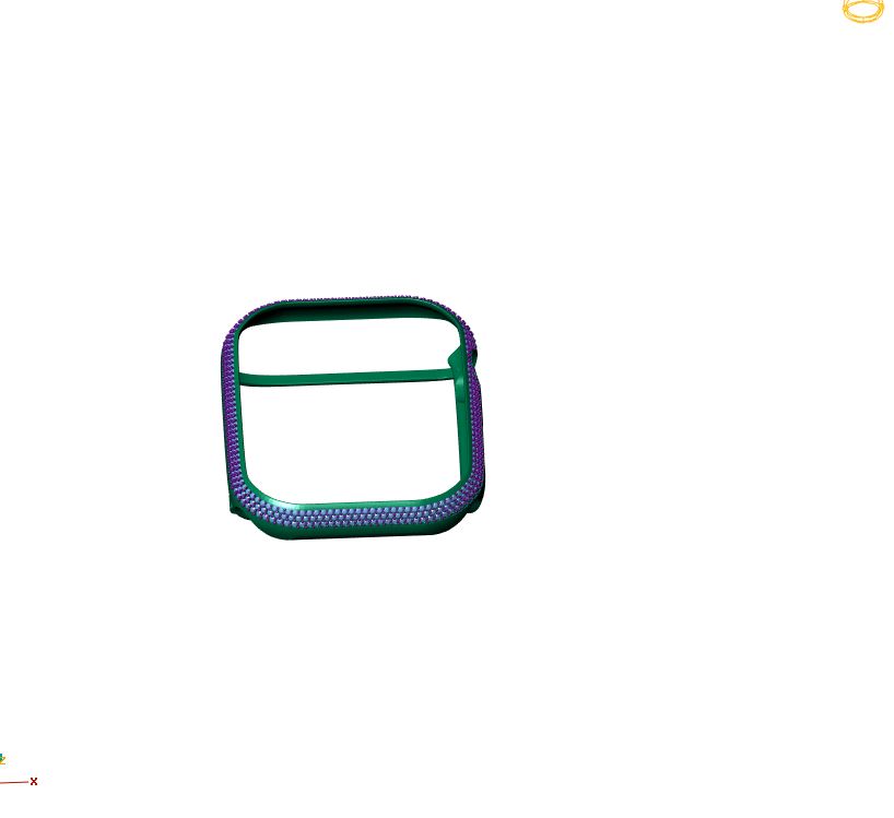 Apple Watch Custom Bezel Case 3D Print CAD Model — view 2