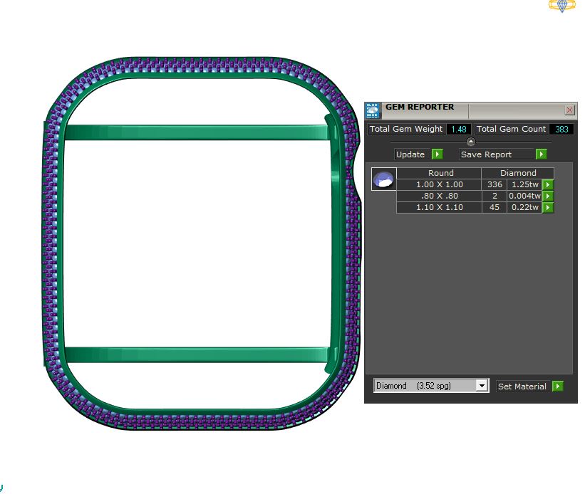 Apple Watch Custom Bezel Case 3D Print CAD Model — view 6