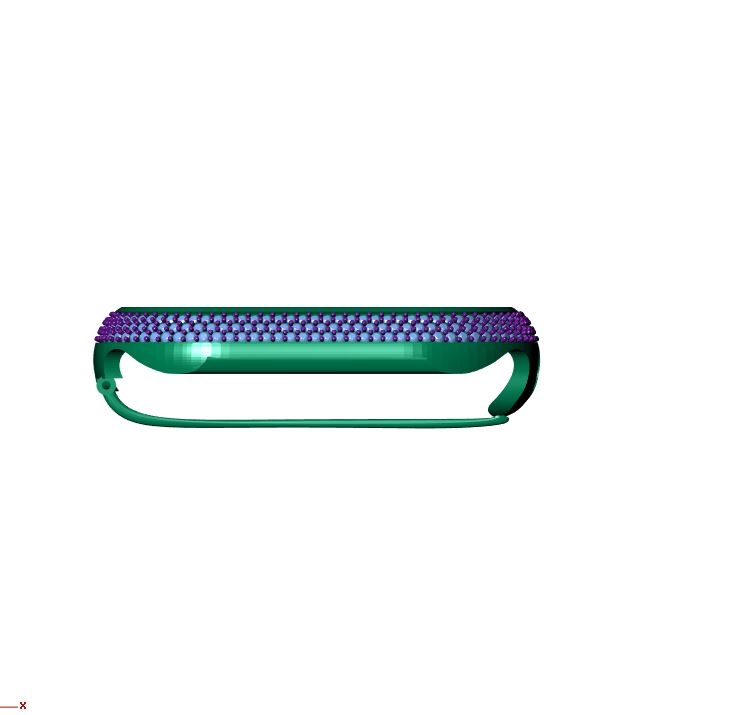 Apple Watch Custom Bezel Case 3D Print CAD Model — view 4