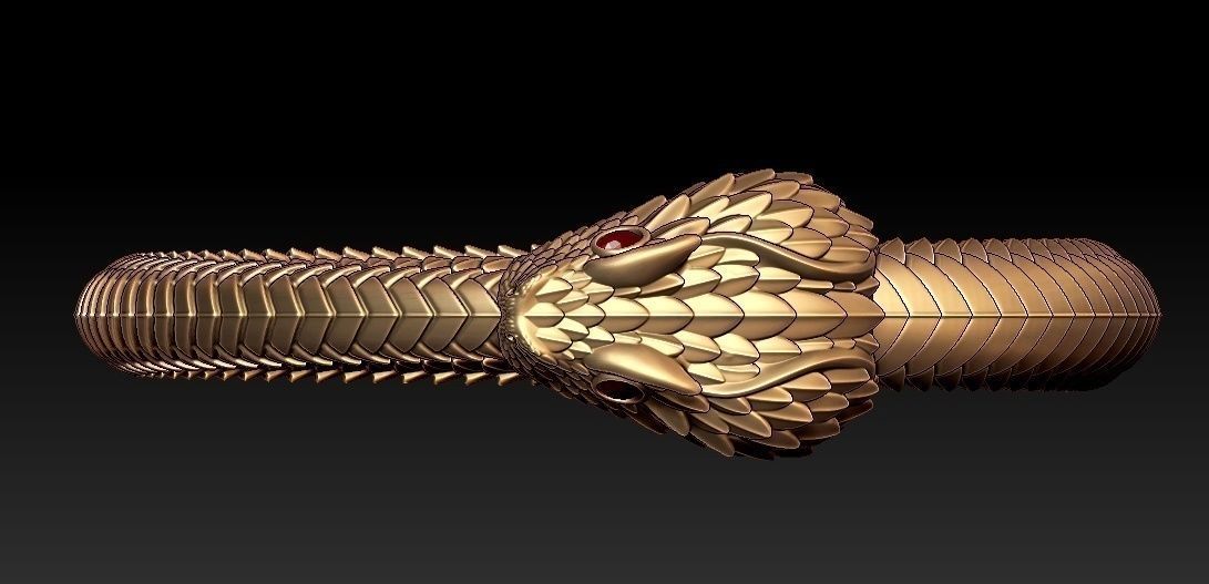 OUROBOROS - Serpent Ring | Jewelry 3D Model STL — view 6