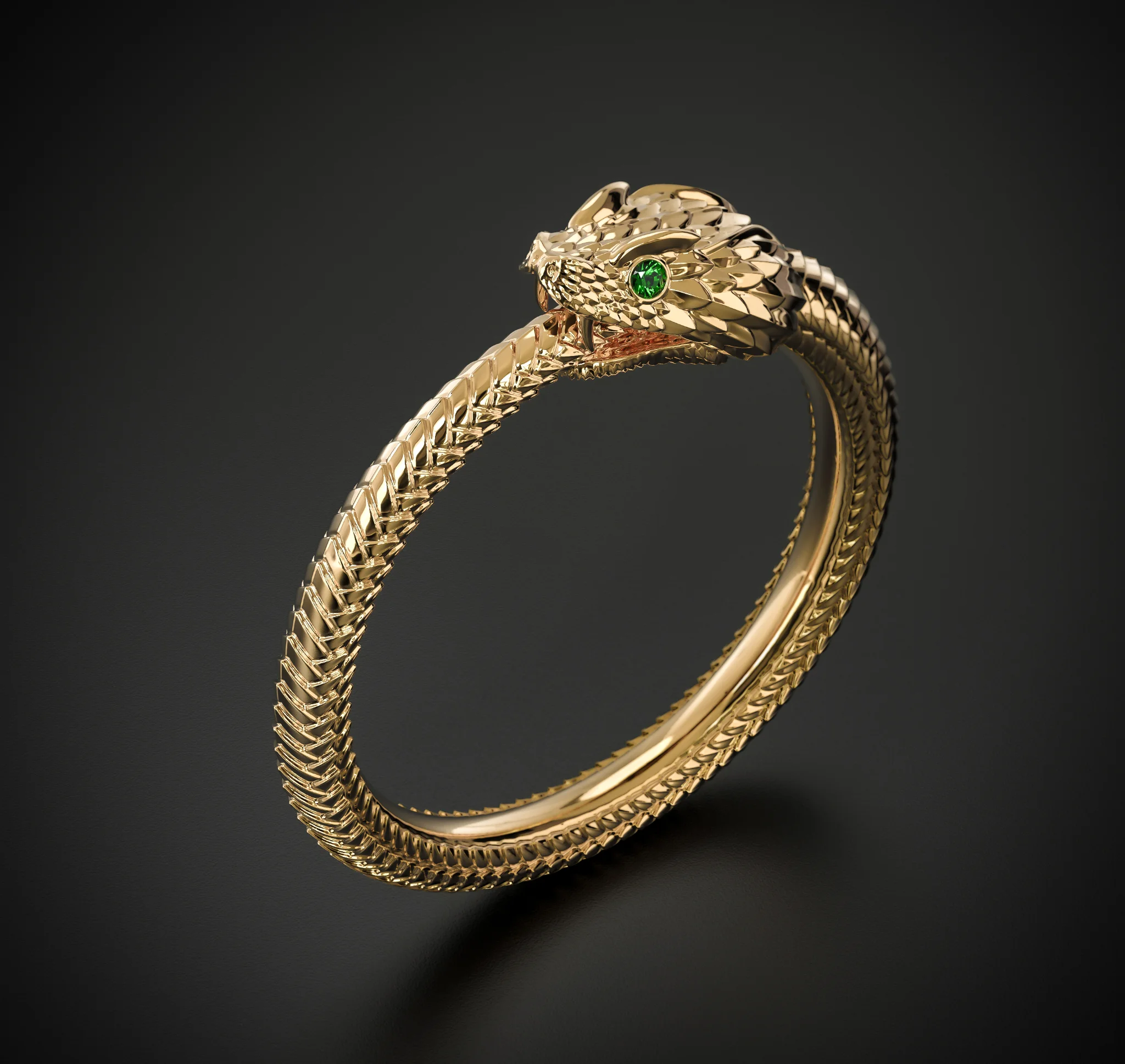 OUROBOROS - Serpent Ring | Jewelry 3D Model STL — view 3