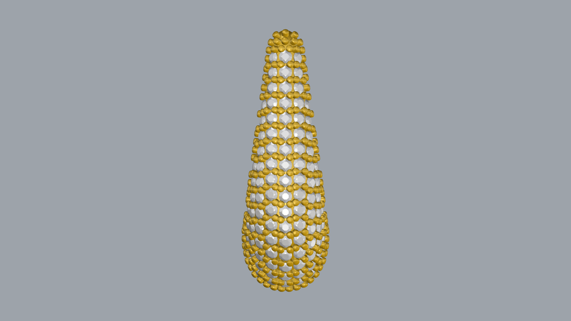 Multi-Row Pavé Hoop Earrings Jewelry CAD Model — view 7
