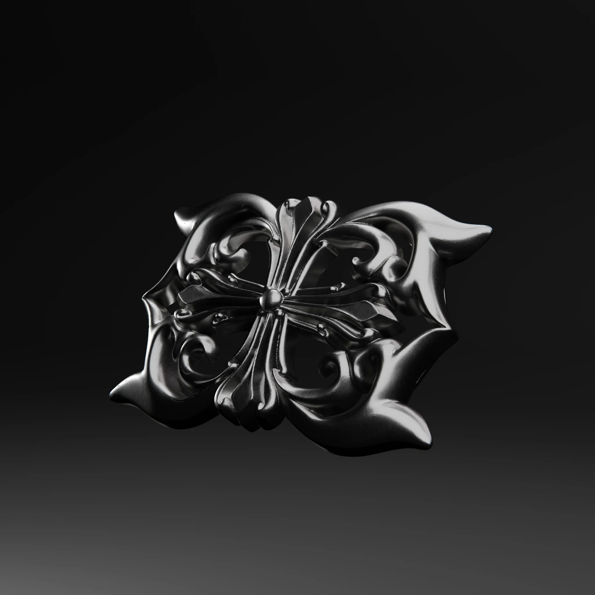10 Chrome Hearts Inspired Buckle STL Pack | Ready For Print/Cast 50% Off (200$ Actual Price) — view 3