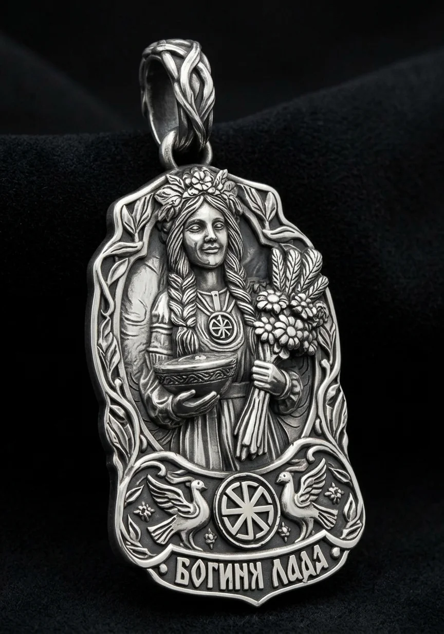 Slavic Goddess Lada Amulet Pendant Love and Harmony
