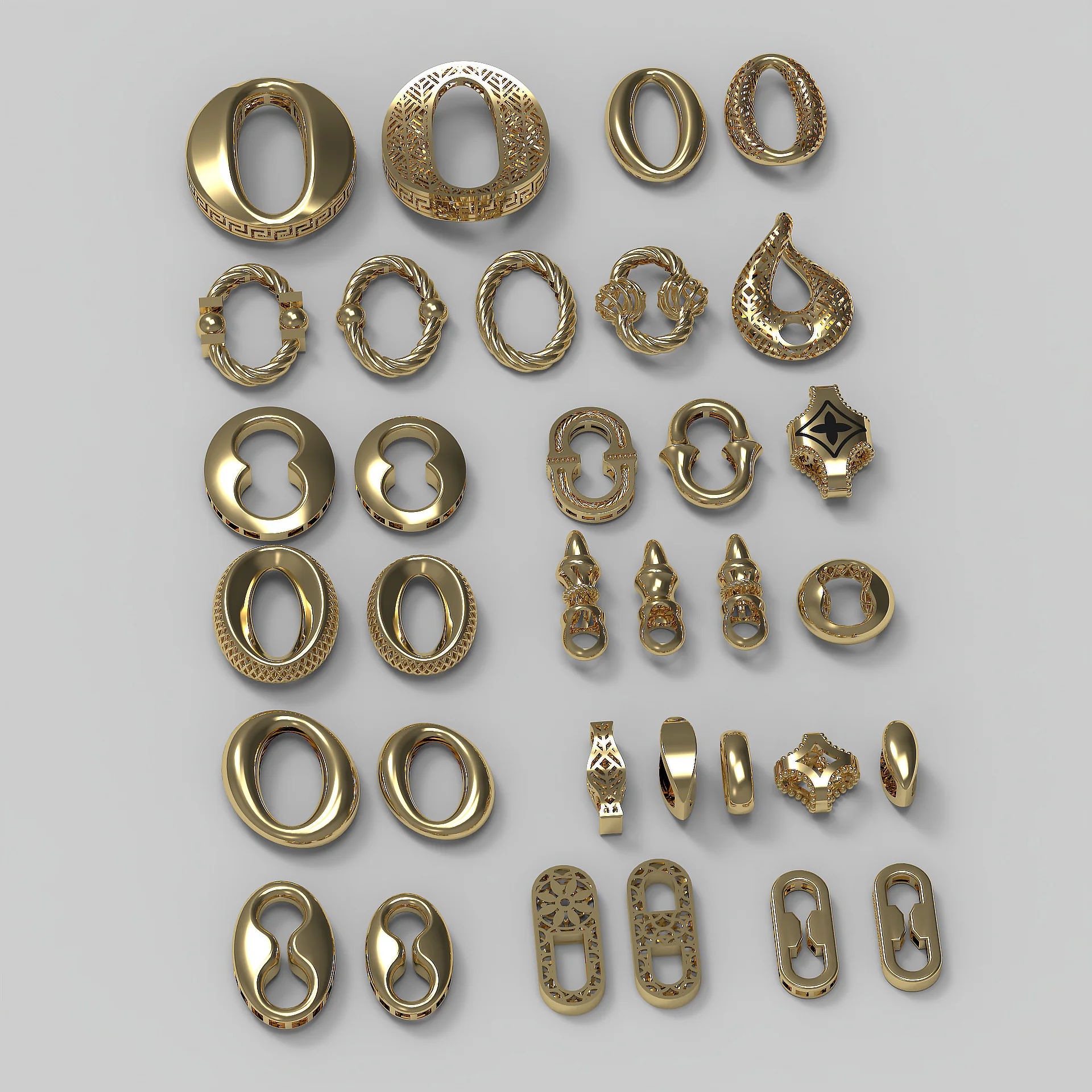 Multi-Link Chain Bead Collection — view 3