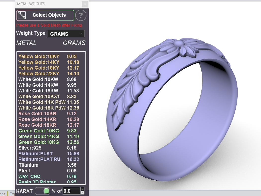 Vintage Floral Acanthus Leaf Wedding Band — view 7