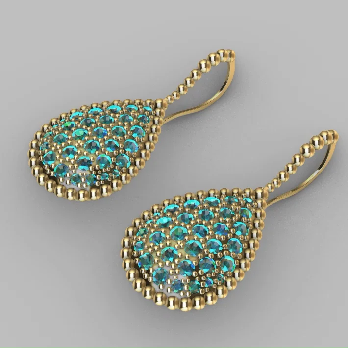 Earrings with Milgrain Border boucheron redroseltd — view 5