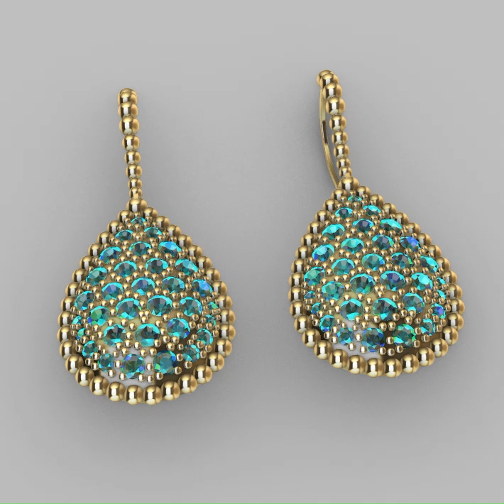  Earrings with Milgrain Border boucheron redroseltd