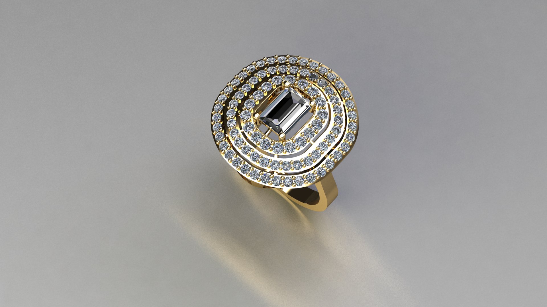 Elegant Baguette Eternity Ring 1.5mm — view 7