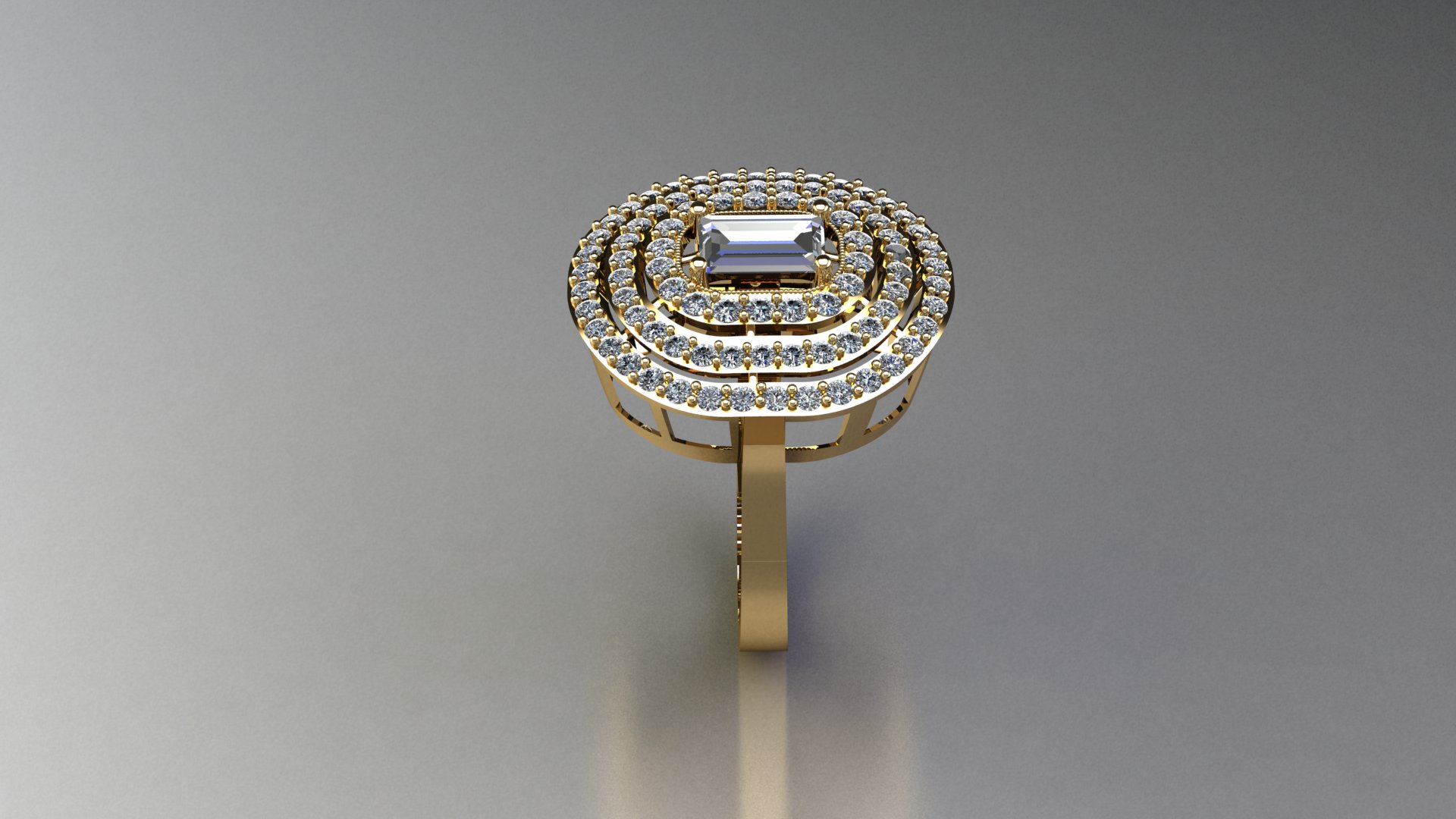 Elegant Baguette Eternity Ring 1.5mm — view 4