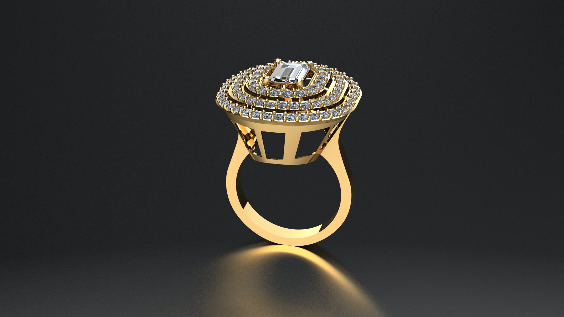 Elegant Baguette Eternity Ring 1.5mm — view 6