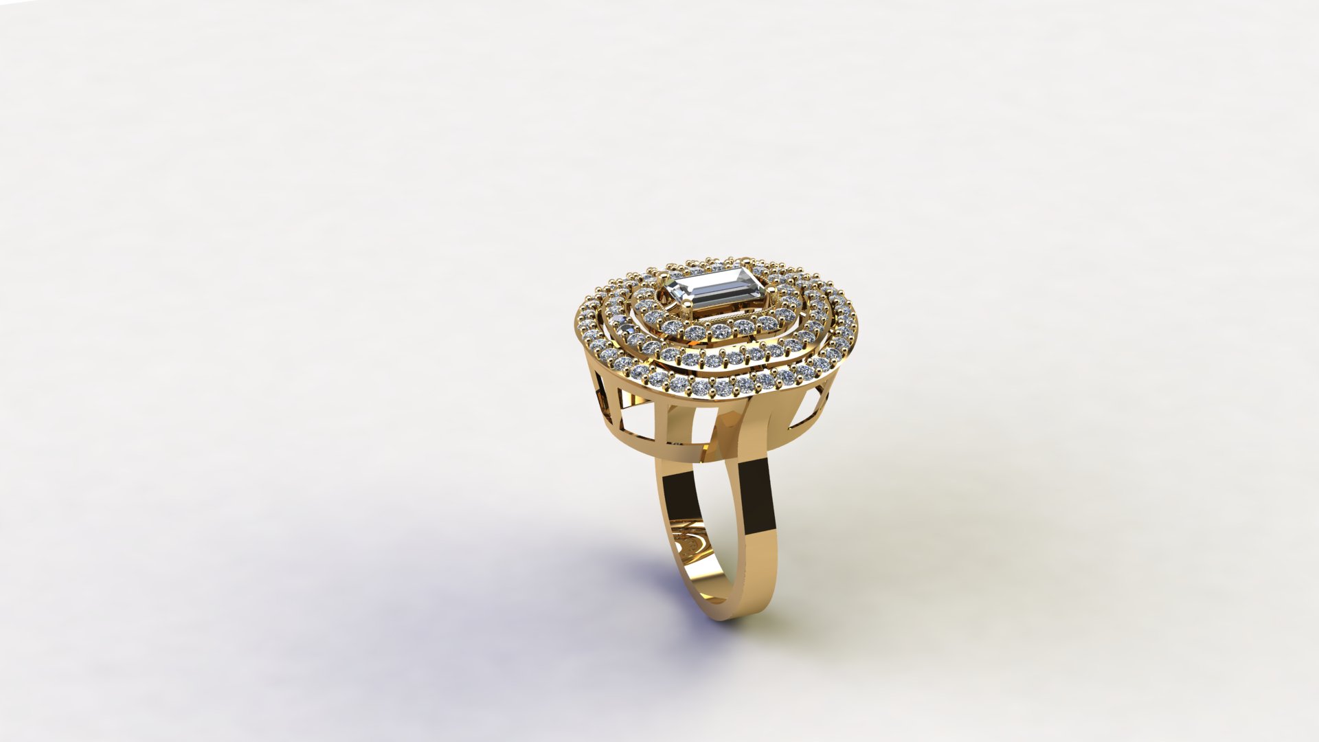 Elegant Baguette Eternity Ring 1.5mm — view 8