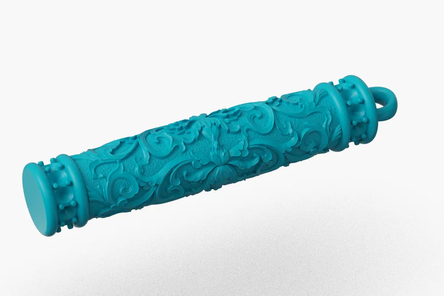 Cylindrical Scrollwork Channel Set Pendant — view 4