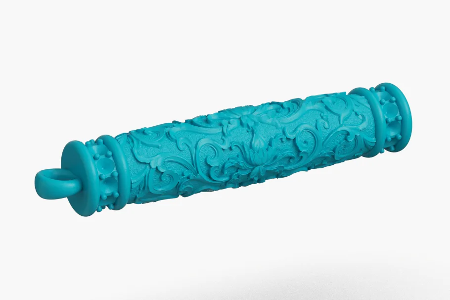 Cylindrical Scrollwork Channel Set Pendant — view 5