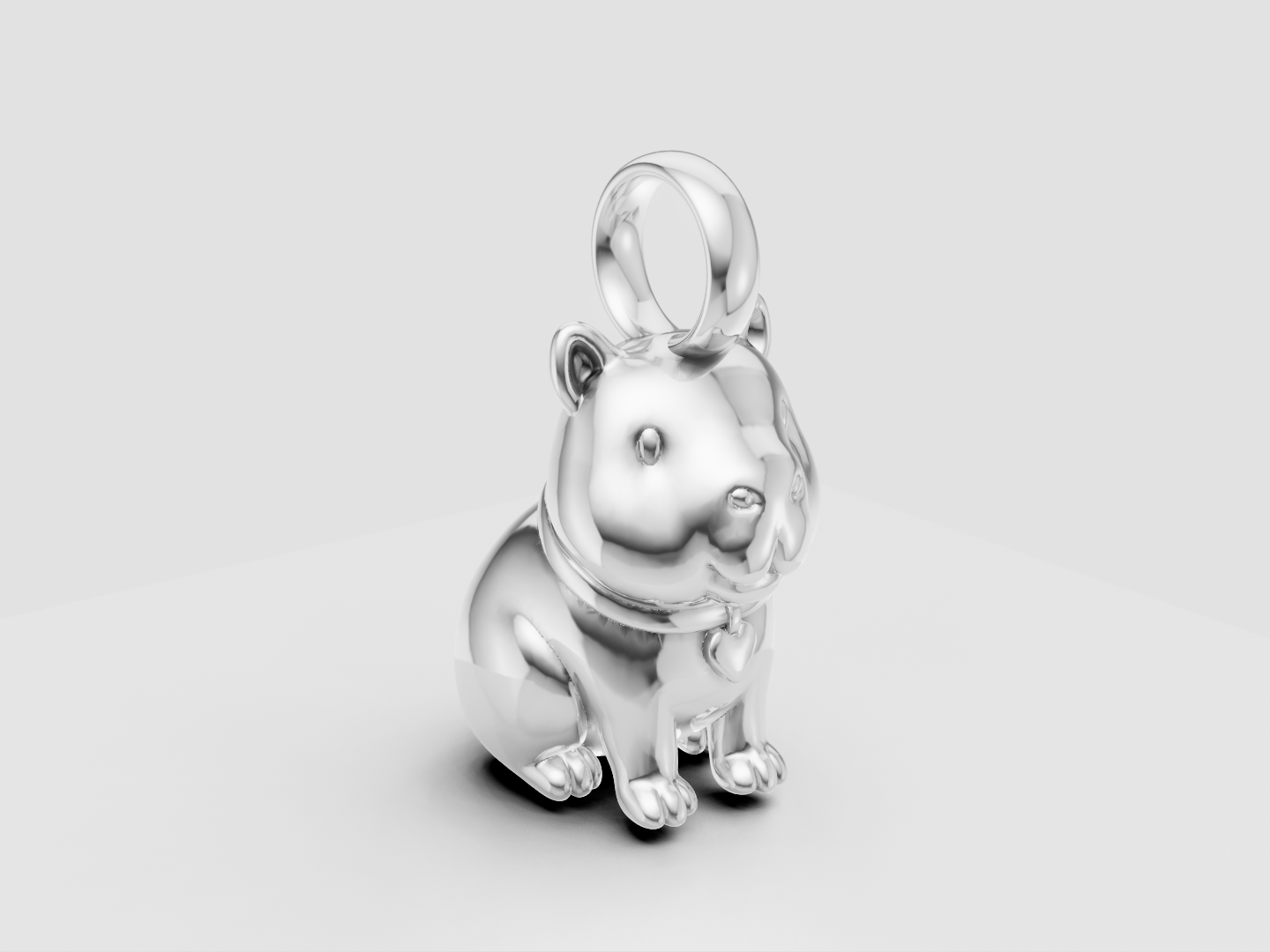 Capybara Charm 3D Model — view 2