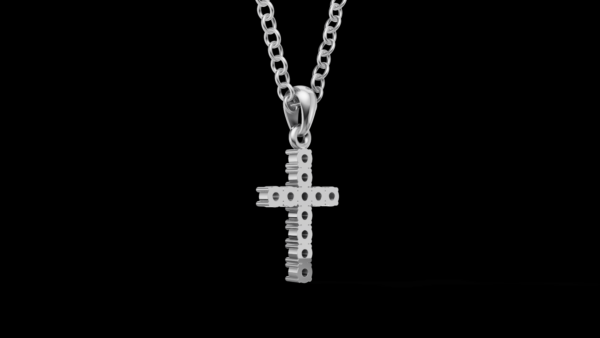 Diamond Cross Pendant 2mm 11 pices — view 5