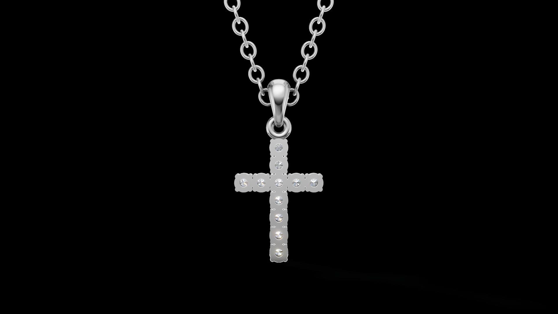 Diamond Cross Pendant 2mm 11 pices — view 6