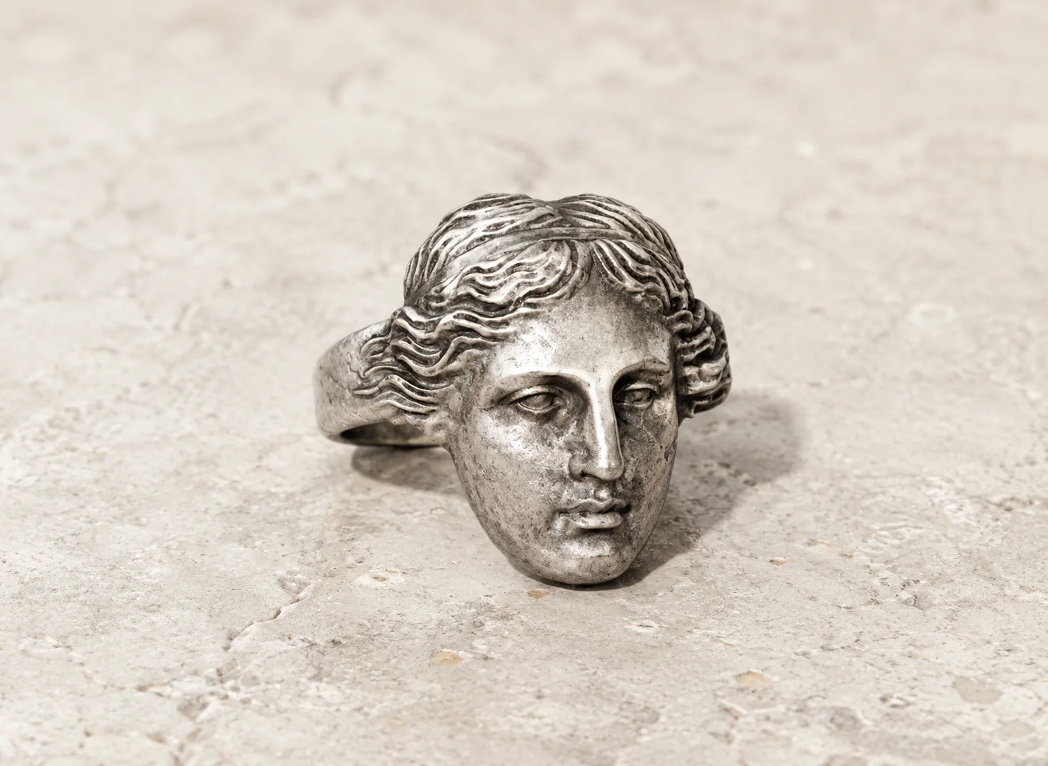 Venus de Milo Sculptural Portrait Ring — view 2