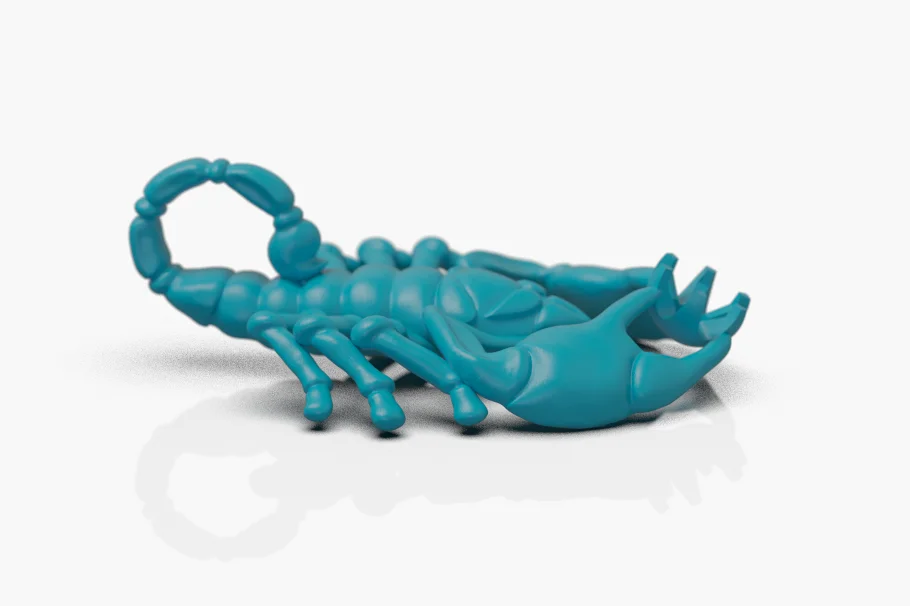 Articulated Scorpion Pendant Hanging by Tail — view 7