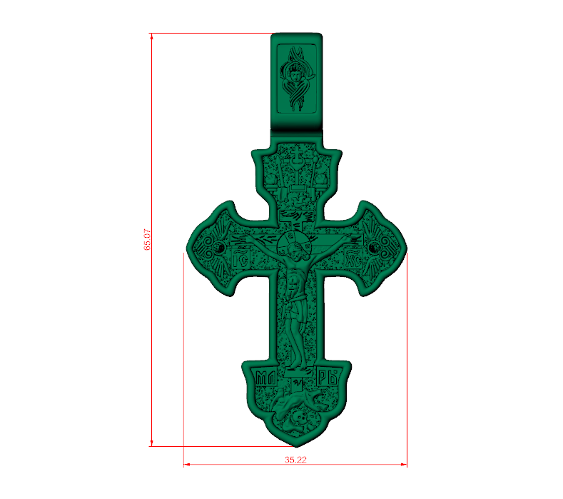 Orthodox Byzantine Crucifixion Archangel Cross — view 8