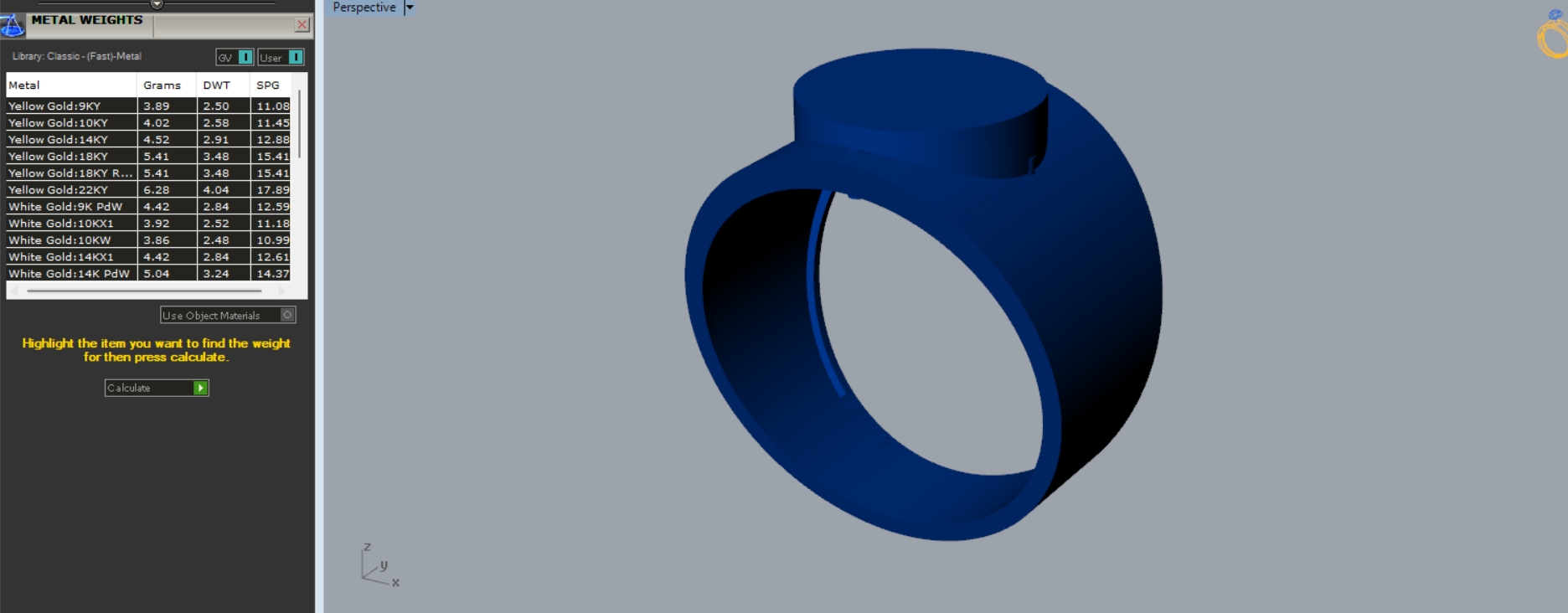 Plain Face Signet Ring 3D Print Model 65 — view 5