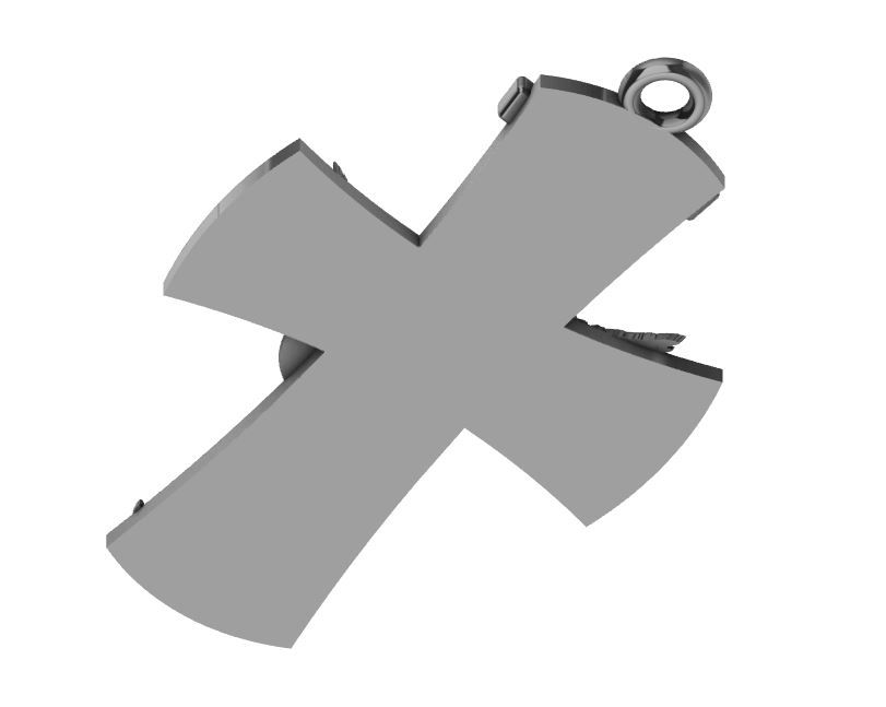 Saint Michael Archangel Cross Pendant — view 4