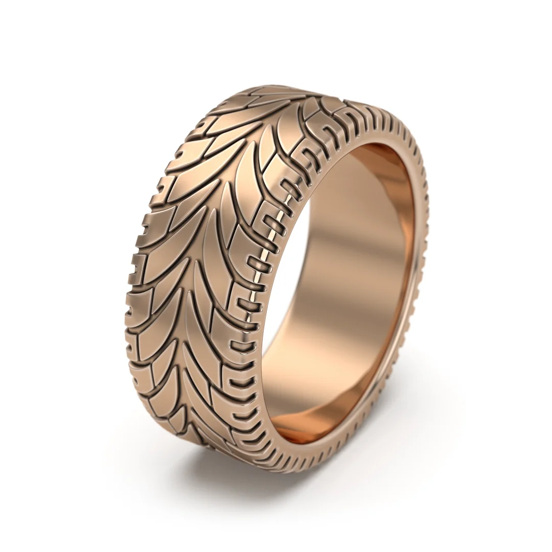 Men's Radial Tire Texture Ring — view 6