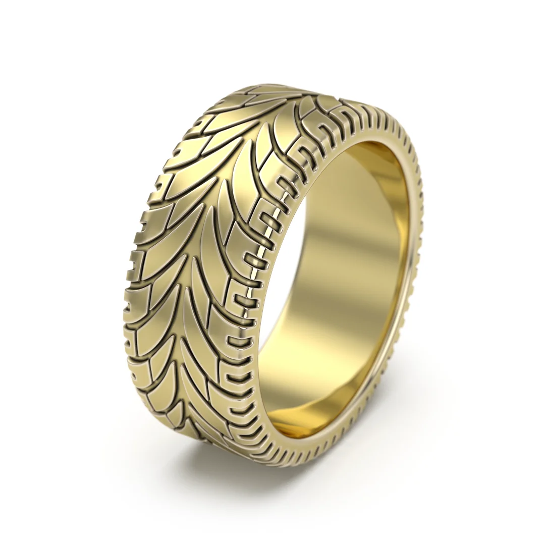 Men's Radial Tire Texture Ring — view 7