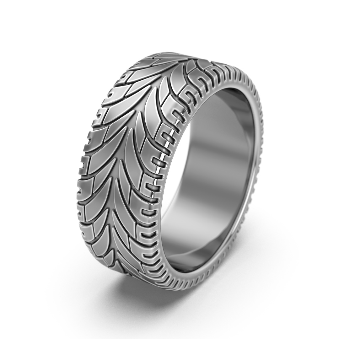 Men's Radial Tire Texture Ring