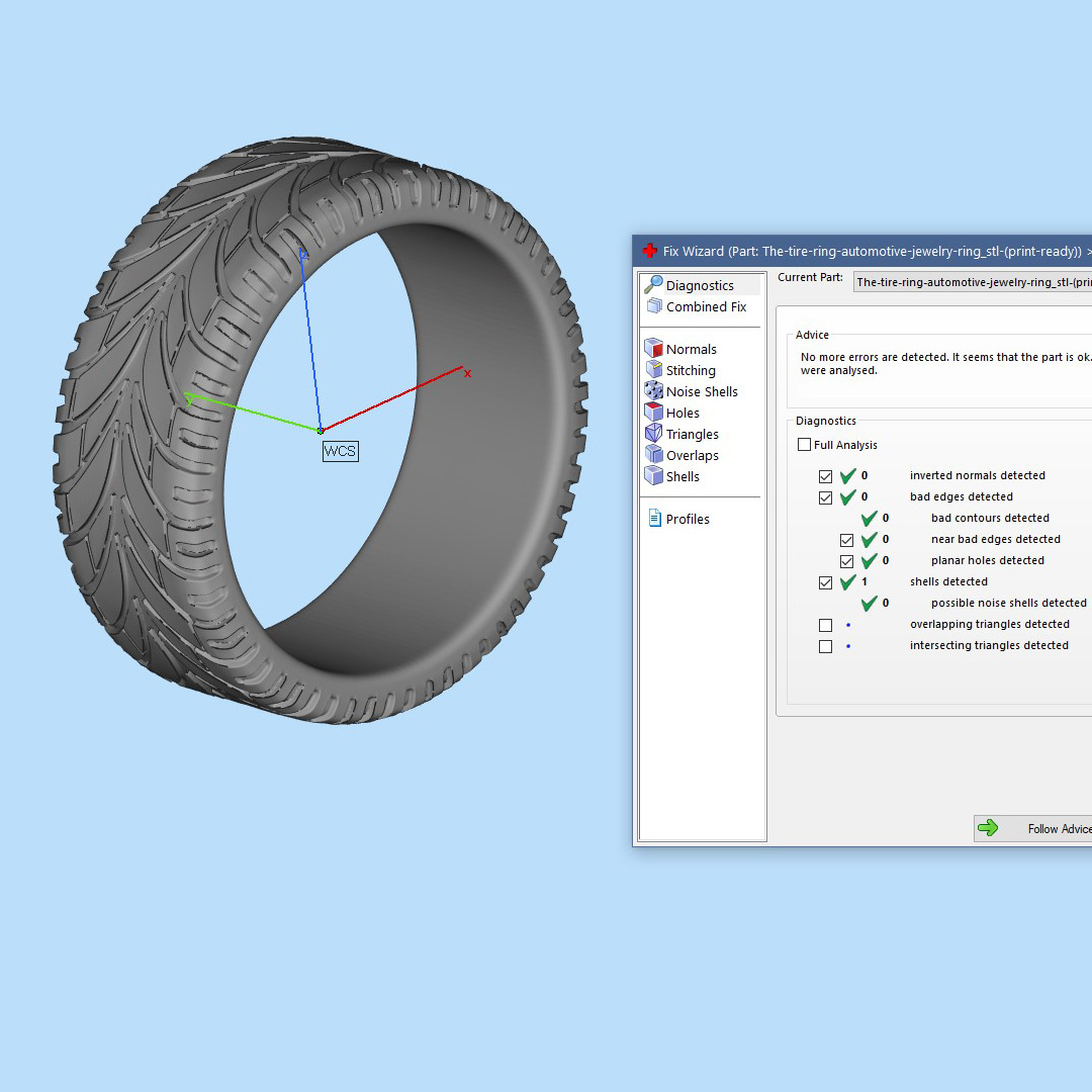 Men's Radial Tire Texture Ring — view 8