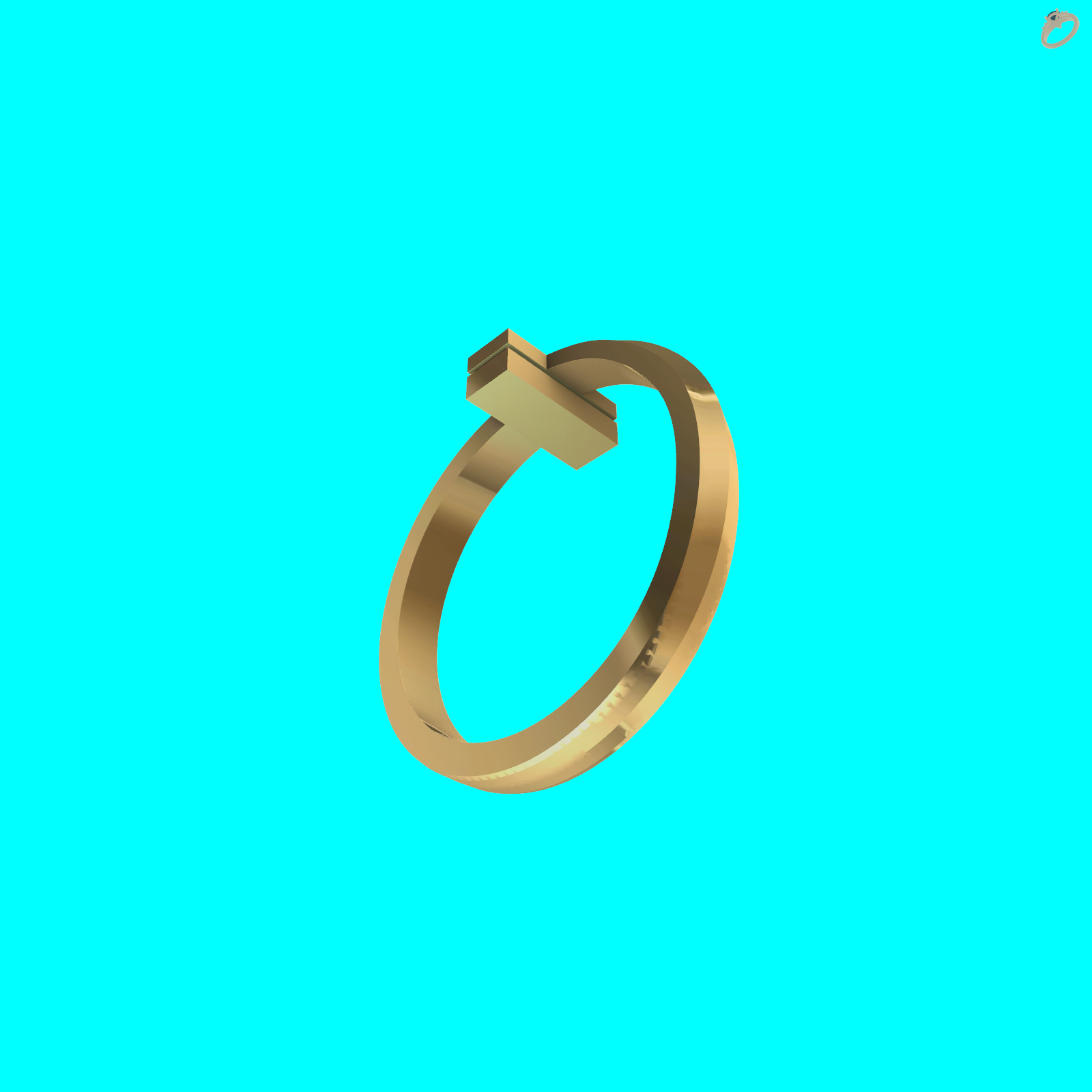 Minimalist Dome Ring with Flush Set Gems — view 6