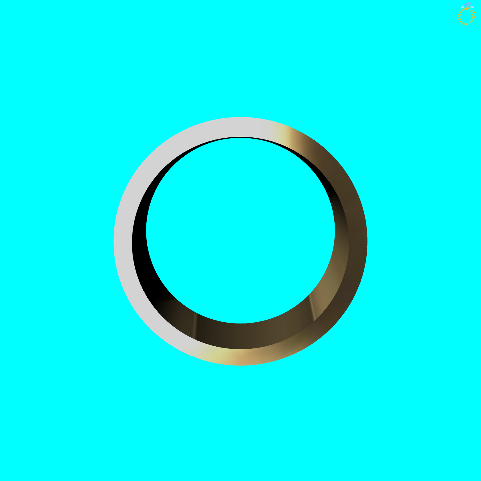 Plain Band Engraved Flat Profile Ring — view 5